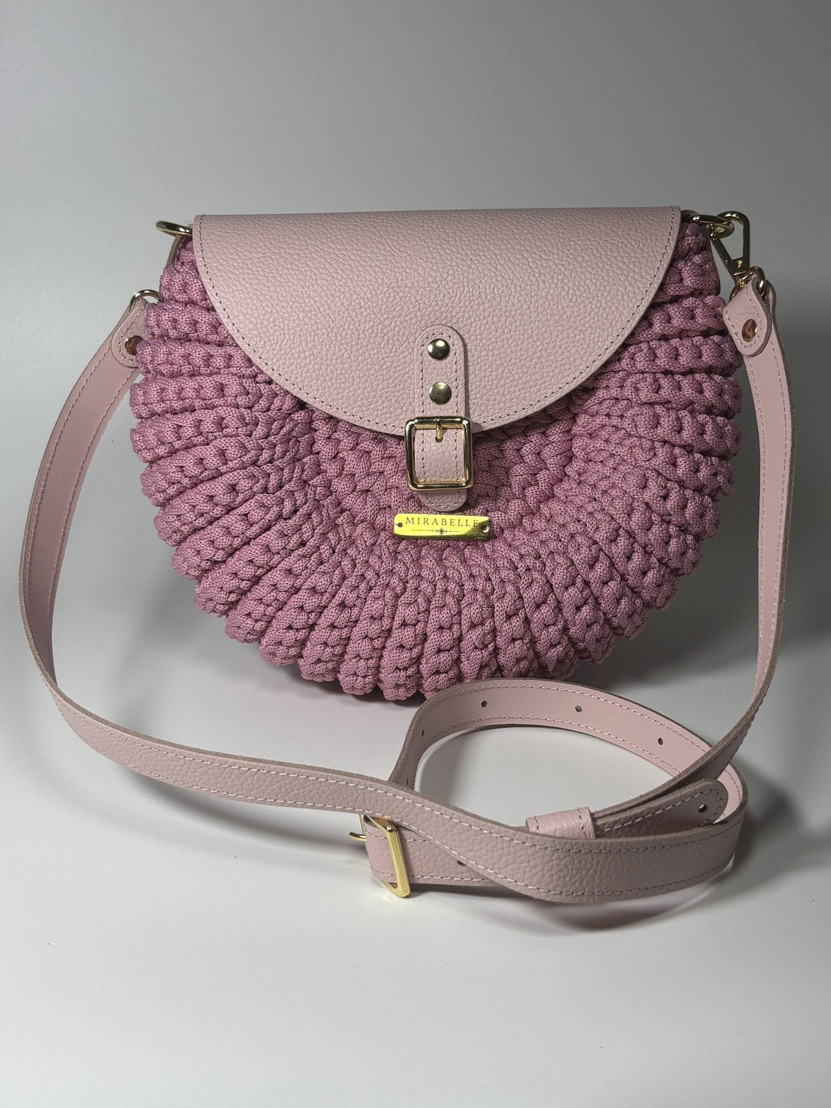 Sac Oreo rose poudré, profil